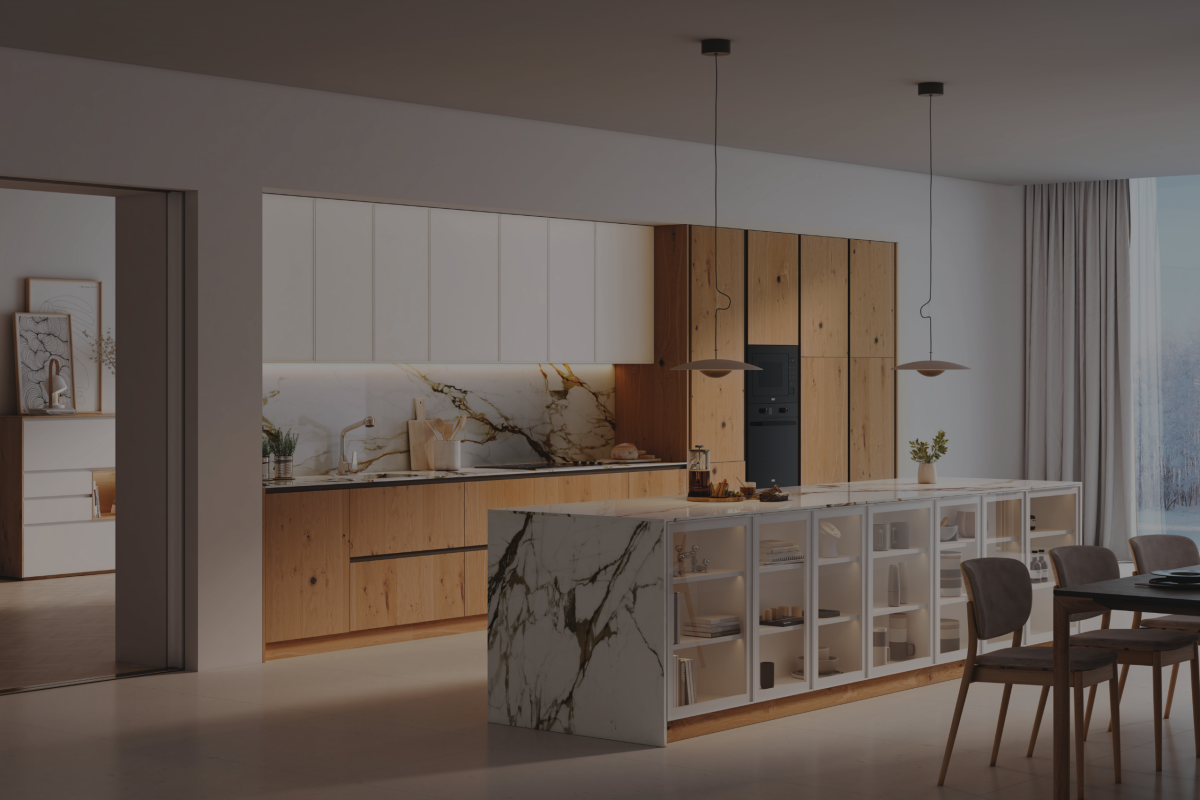 cocina blanca con madera clara cocinas fiona